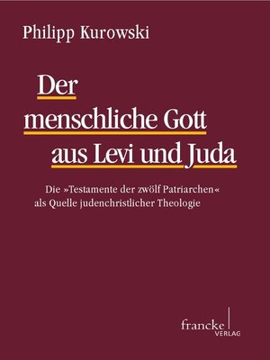 cover image of Der menschliche Gott aus Levi und Juda